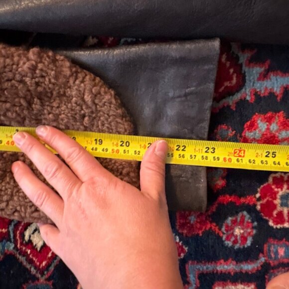 Vintage Waddington Brown Women's Sheepskin Lambskin Winter Jacket sz M - Picture 11 of 14